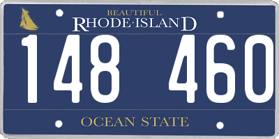 RI license plate 148460