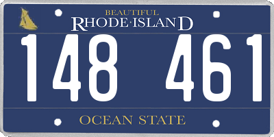 RI license plate 148461