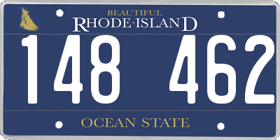 RI license plate 148462