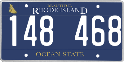 RI license plate 148468