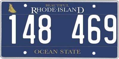 RI license plate 148469