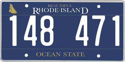 RI license plate 148471