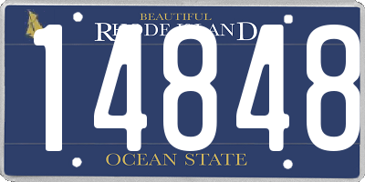 RI license plate 14848