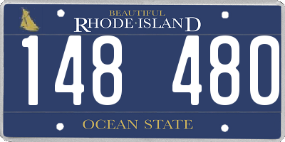 RI license plate 148480