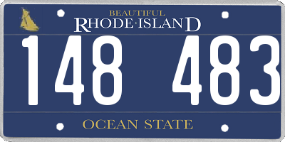 RI license plate 148483