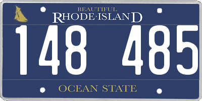 RI license plate 148485