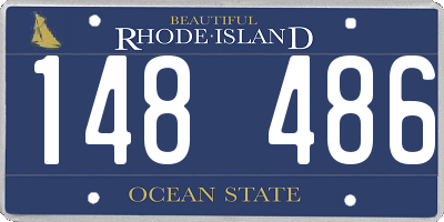 RI license plate 148486