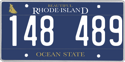 RI license plate 148489