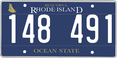 RI license plate 148491