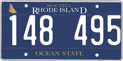 RI license plate 148495