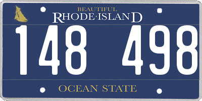 RI license plate 148498