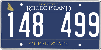 RI license plate 148499