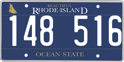 RI license plate 148516