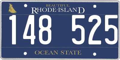 RI license plate 148525