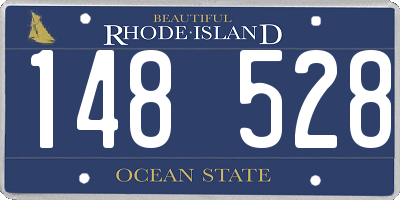 RI license plate 148528