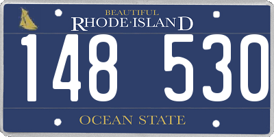 RI license plate 148530