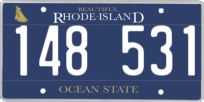 RI license plate 148531