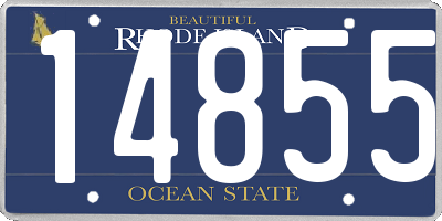 RI license plate 14855