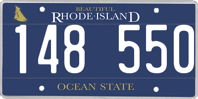 RI license plate 148550