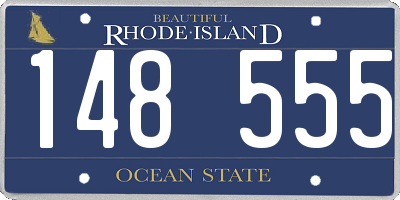 RI license plate 148555
