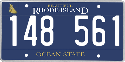 RI license plate 148561