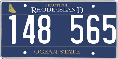 RI license plate 148565