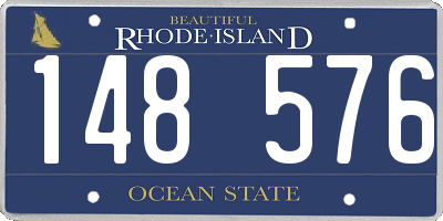 RI license plate 148576
