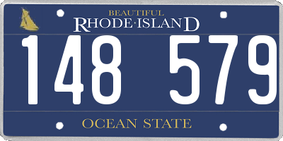 RI license plate 148579