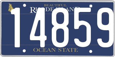 RI license plate 14859