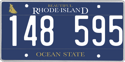 RI license plate 148595