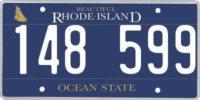 RI license plate 148599