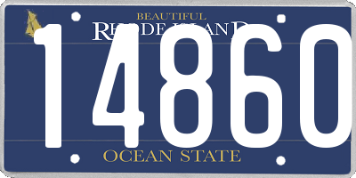 RI license plate 14860