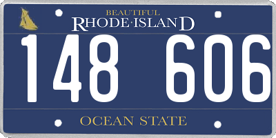 RI license plate 148606