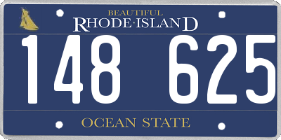 RI license plate 148625