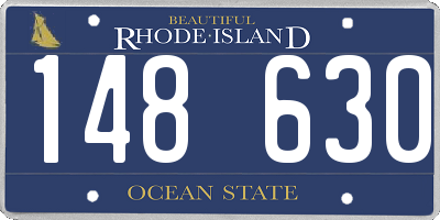 RI license plate 148630