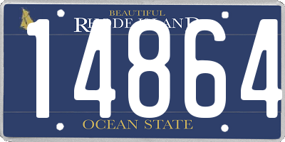 RI license plate 14864