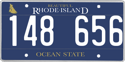 RI license plate 148656