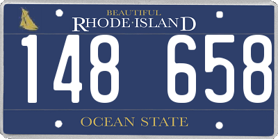 RI license plate 148658