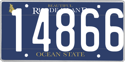 RI license plate 14866