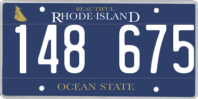 RI license plate 148675