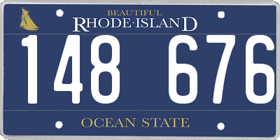 RI license plate 148676