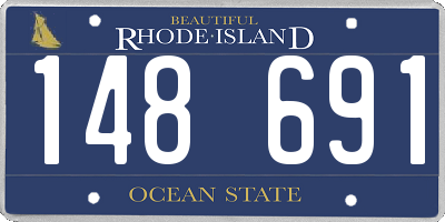 RI license plate 148691