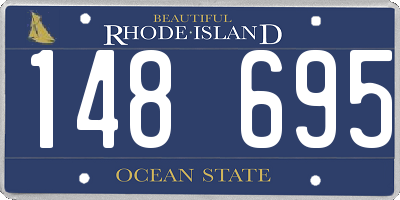 RI license plate 148695