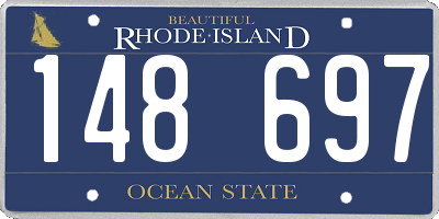 RI license plate 148697
