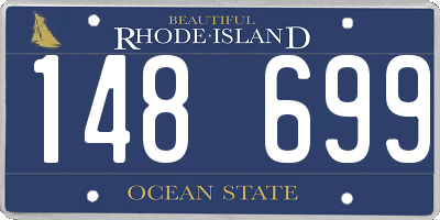 RI license plate 148699