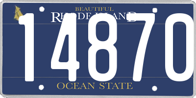 RI license plate 14870