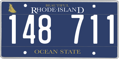 RI license plate 148711