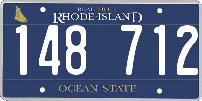 RI license plate 148712