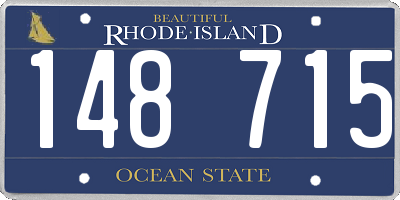 RI license plate 148715