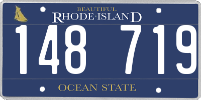 RI license plate 148719